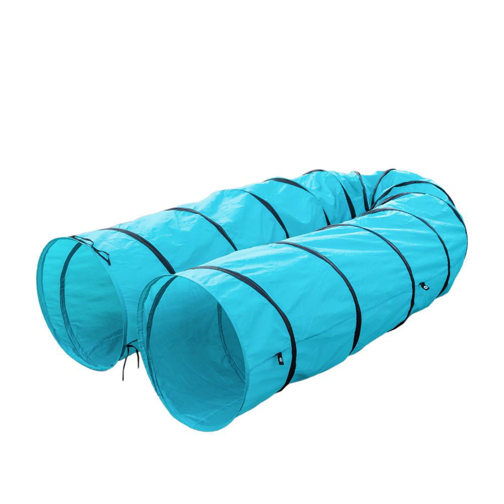 Ktaxon 18' Pet Training Tunnel Dog Agility Obedience Training Tunnel Blue