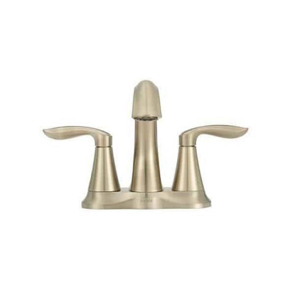 MOEN Eva 4 in Centerset 2Handle HighArc Bathroom Faucet in Brushed Nickel