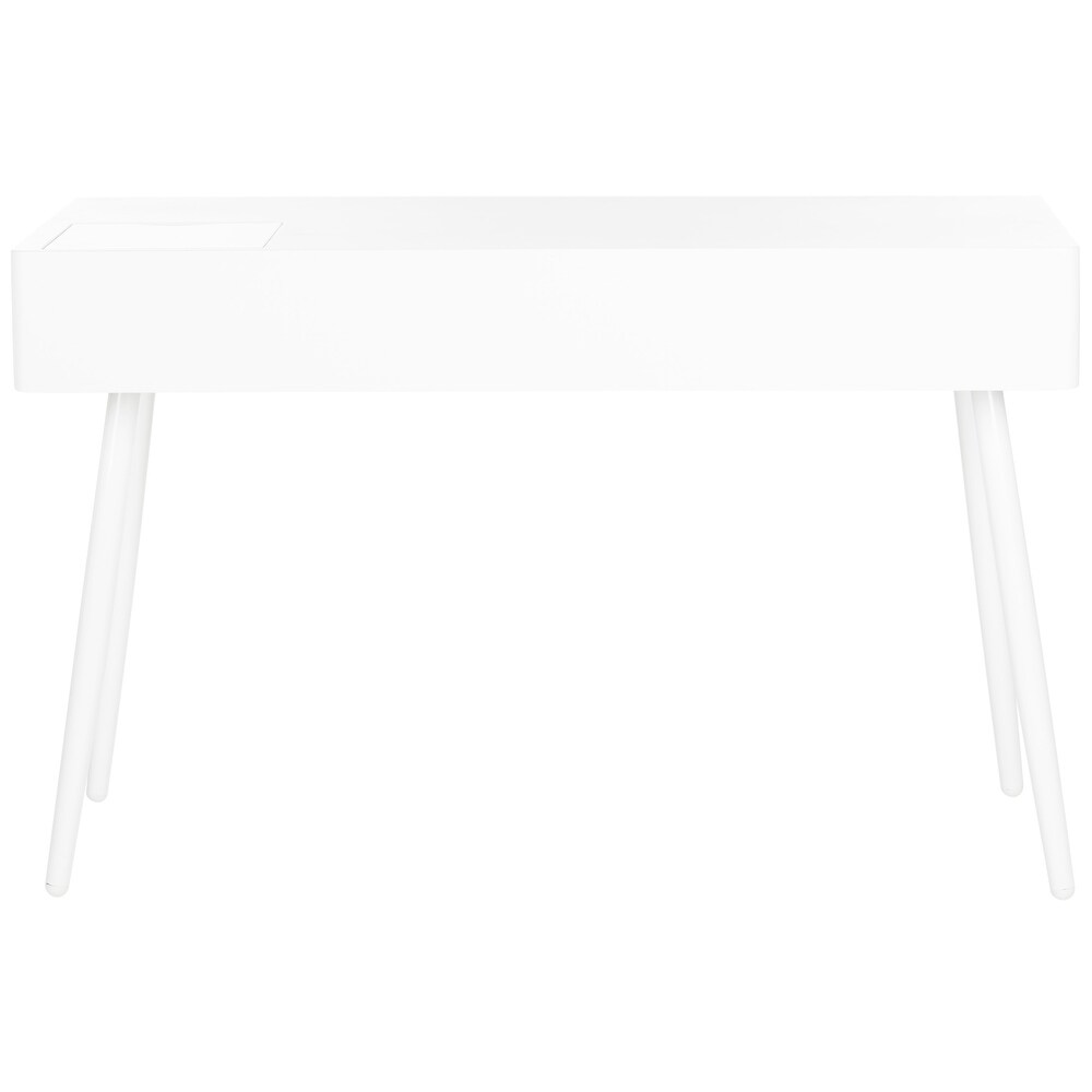 SAFAVIEH Fadri Mid Century Scandinavian White One Drawer Desk