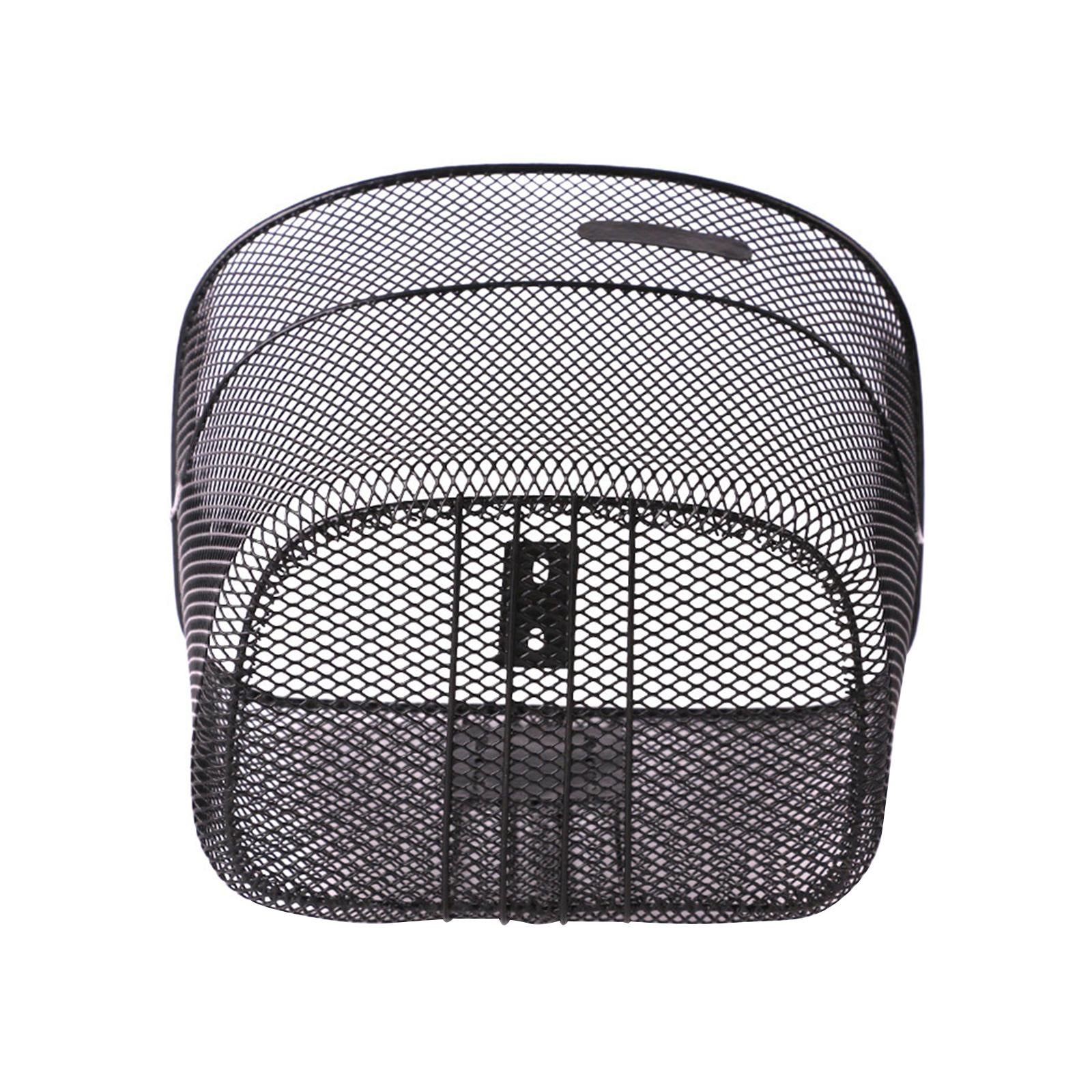 Bikes Basket Front Rear Folding Bike Wire Mesh Basket Bike Frame Basket for Women Men， Bike Pannier Basket， Pet Carrier Storage Bags