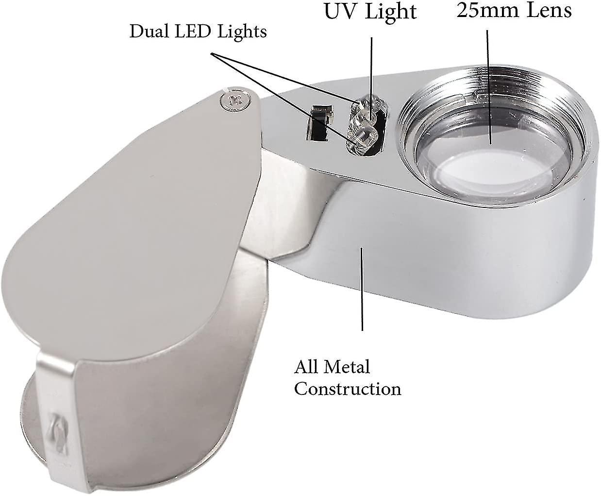 Jeweller Magnifying Glass Led Illuminated Jeweller Magnifying Glass Eye Optical Glass Led Light