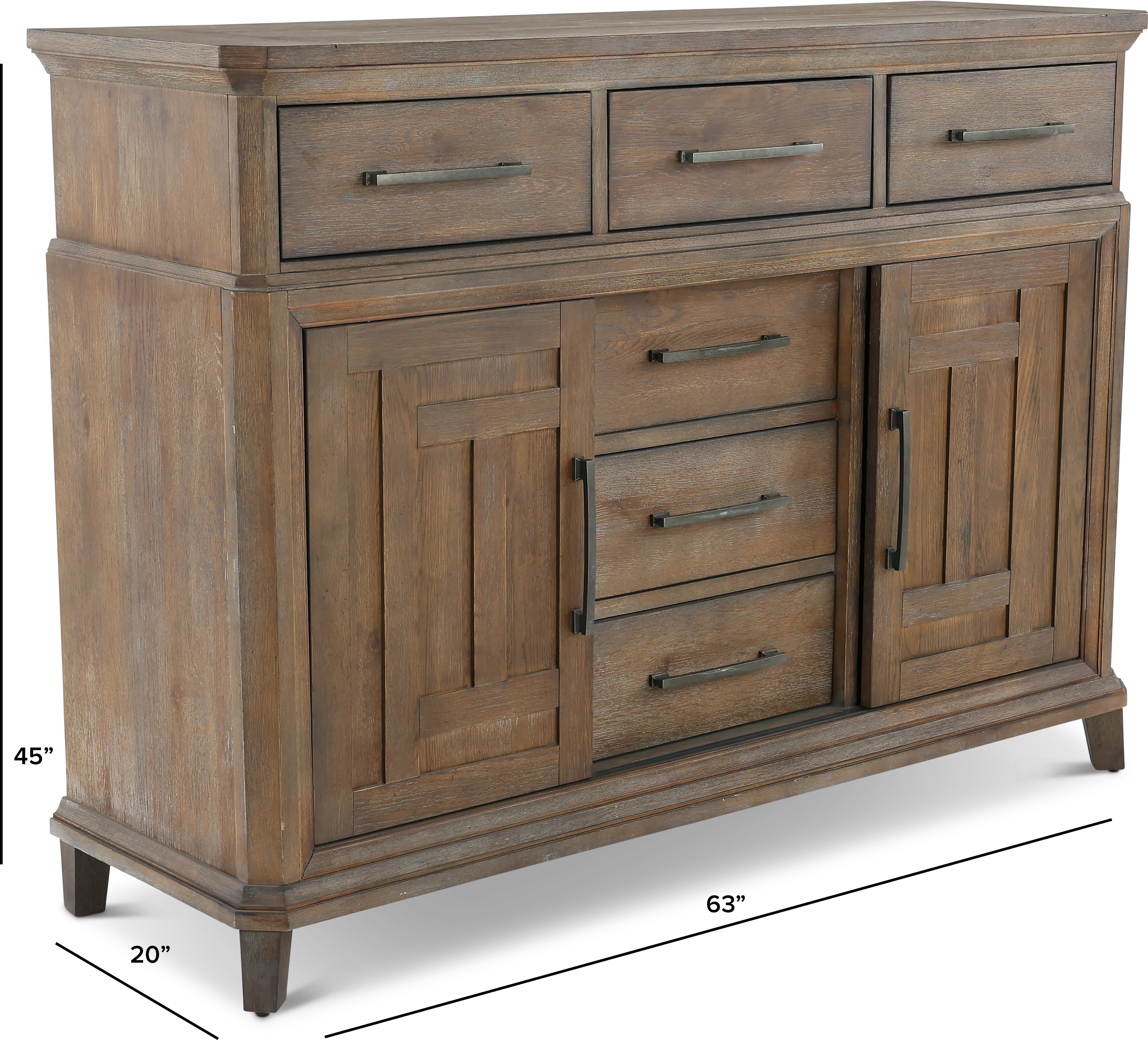 Artisan Prairie Aged Oak Dresser