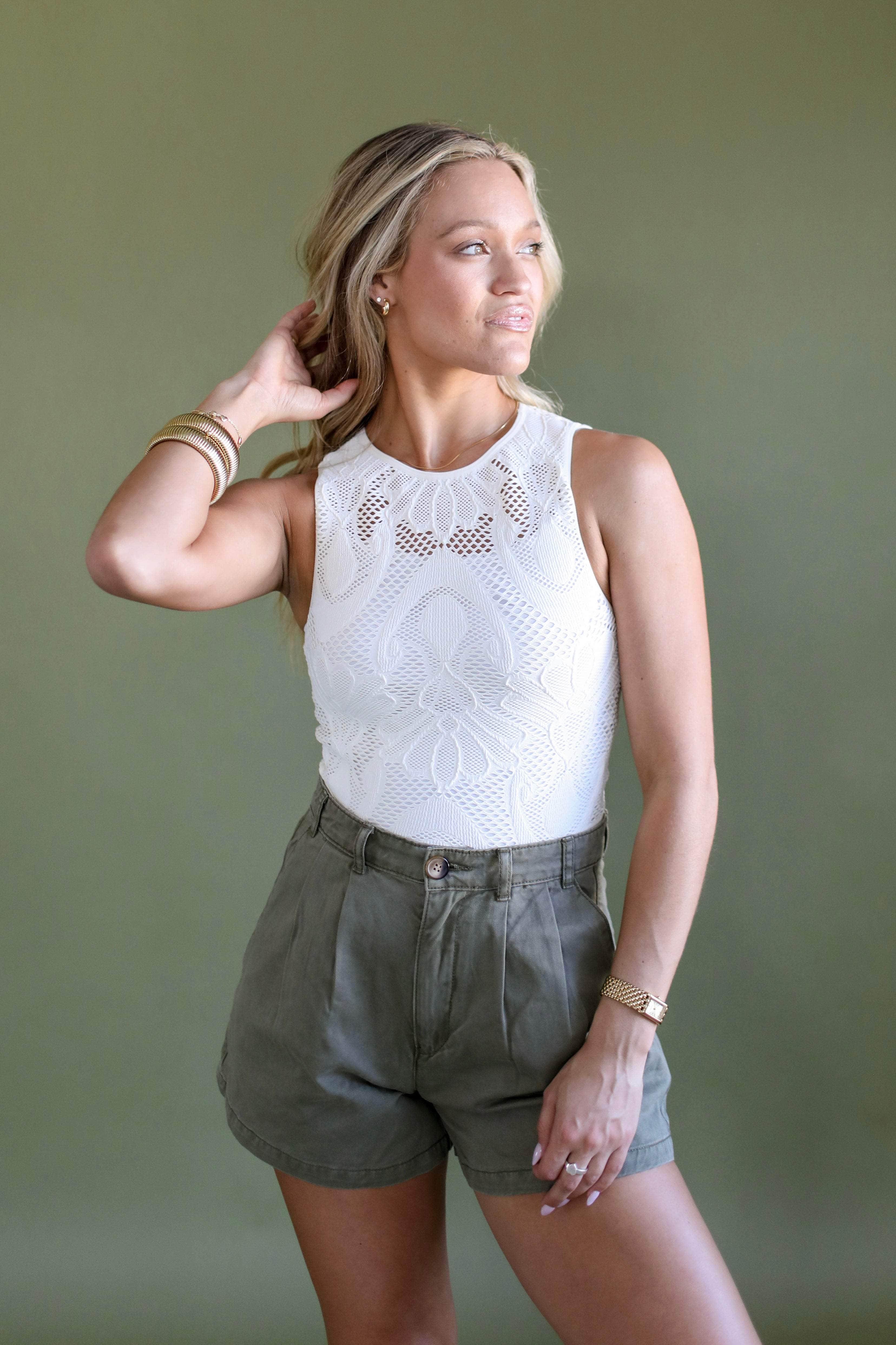 Seamless Lace Tank