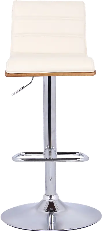 Aubrey Cream Adjustable Bar Stool