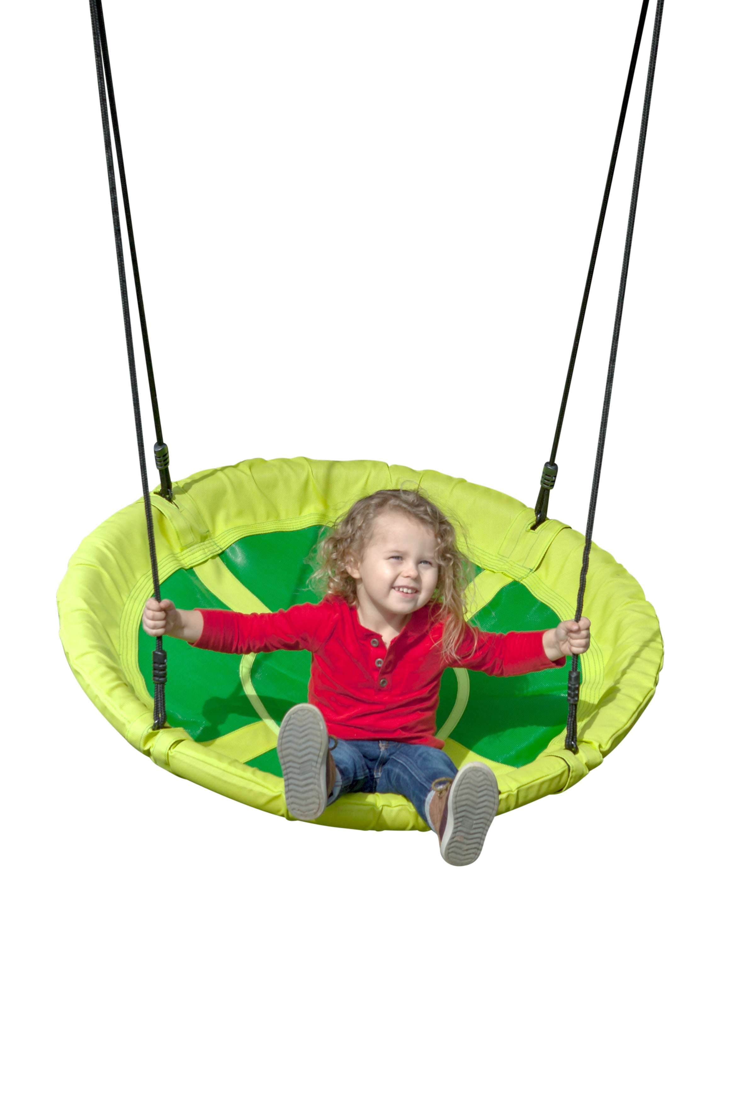 Creative Cedar Designs Kids Saucer Swing- Green