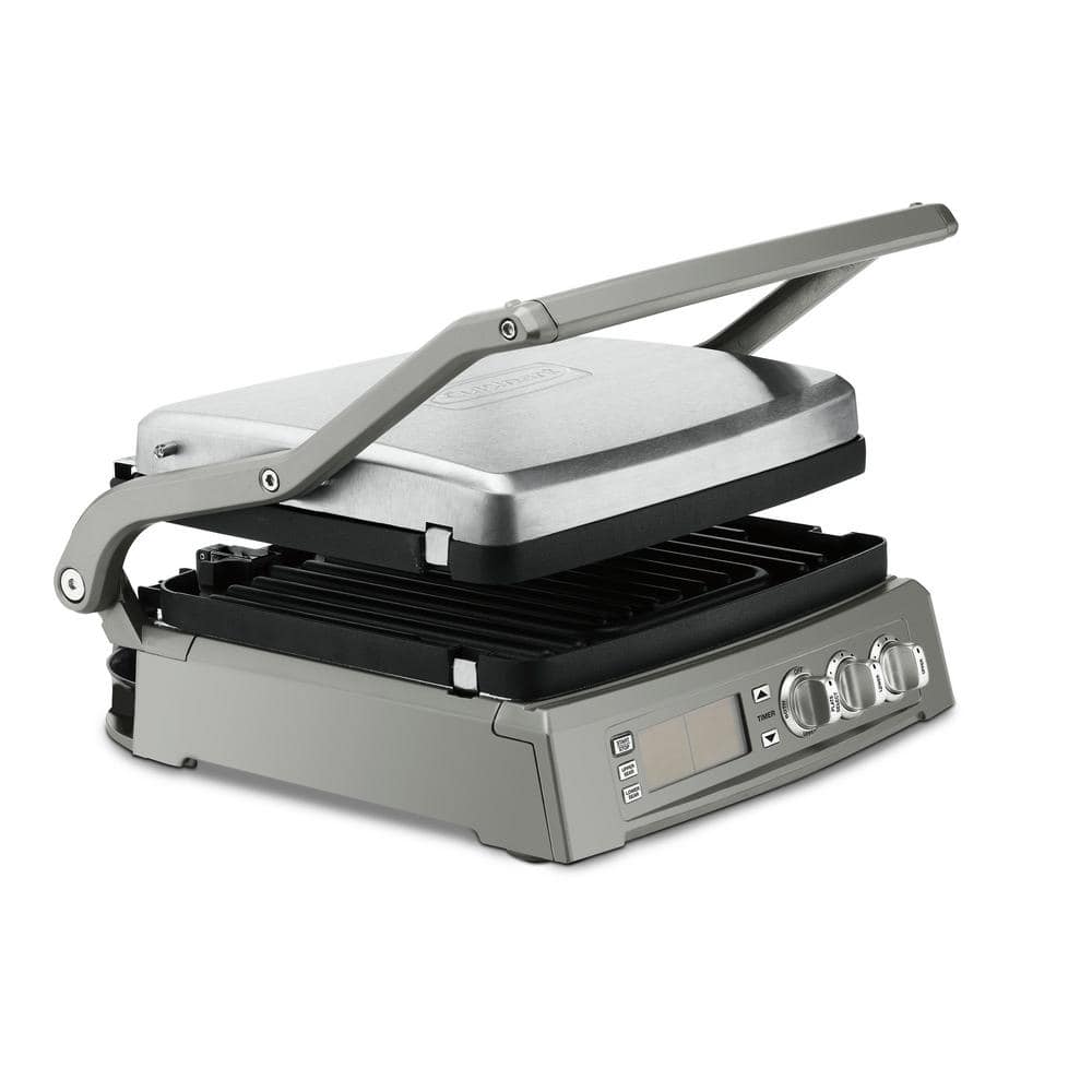 Cuisinart Griddler Elite 240 sq. in. Brushed Stainless Steel Non-Stick Indoor Grill GR-300WSP1