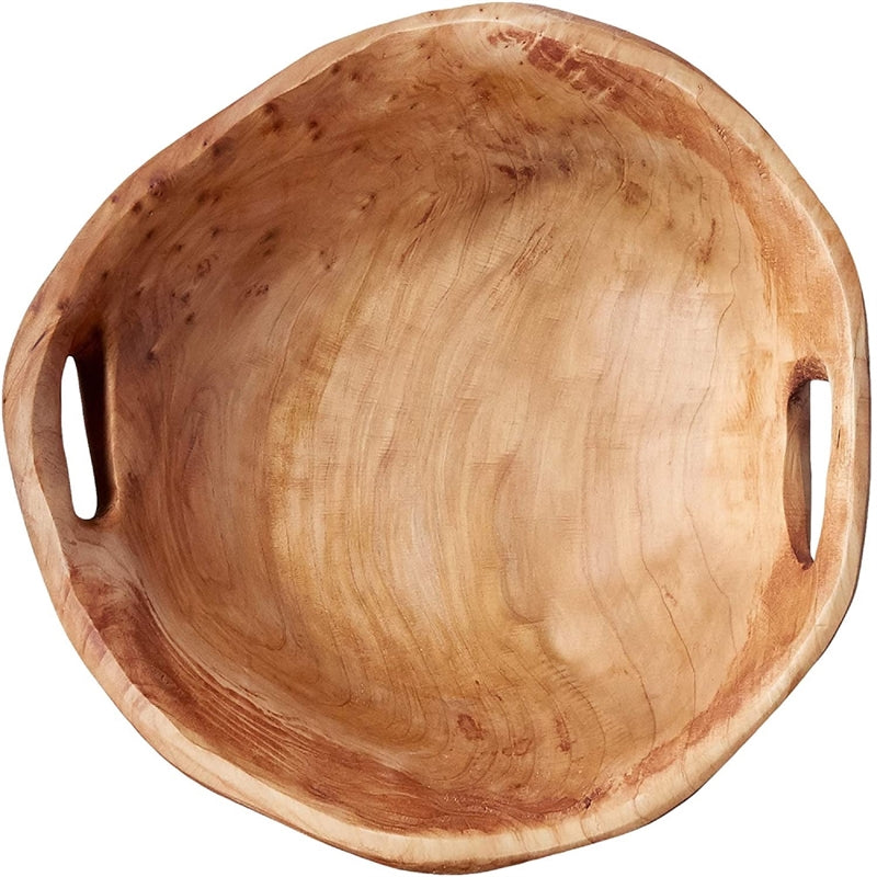 Enrico Root Wood Medium Bowl with Handles