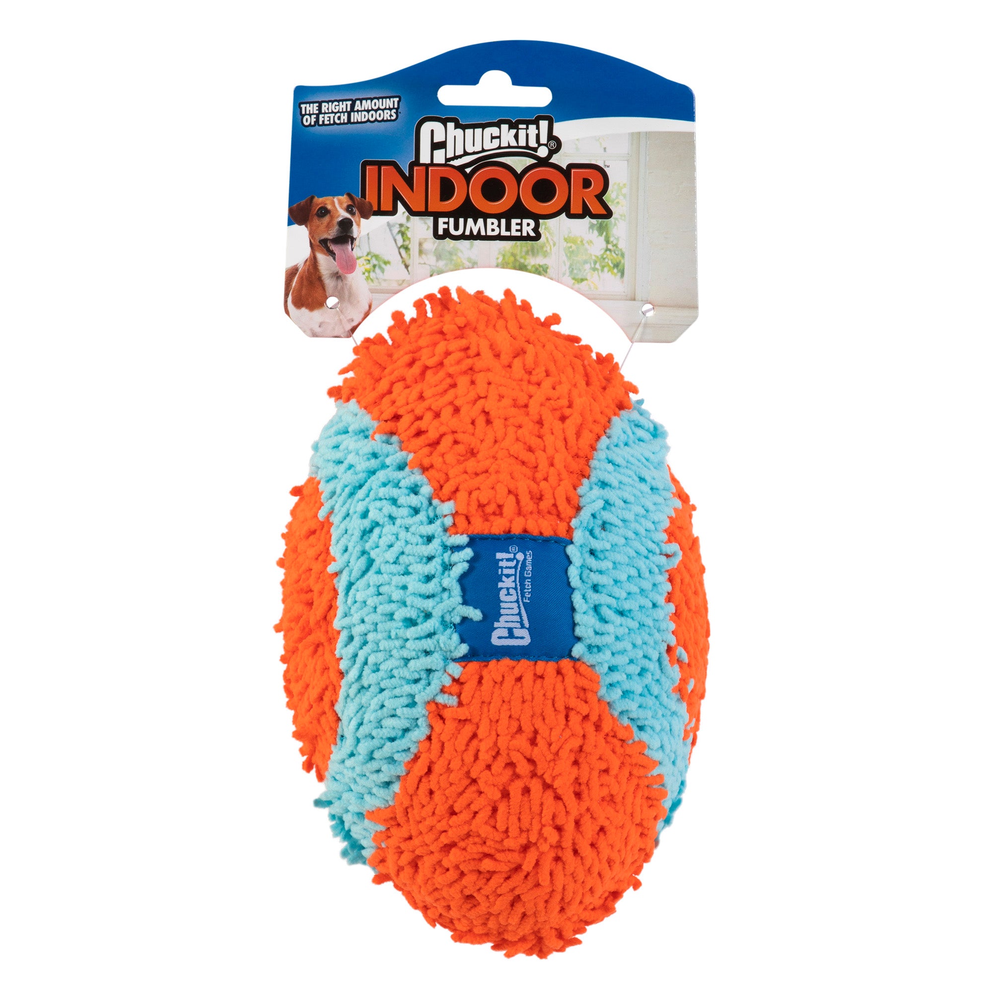 Chuckit! Indoor Fumbler Soft Chenille Football Dog Toy