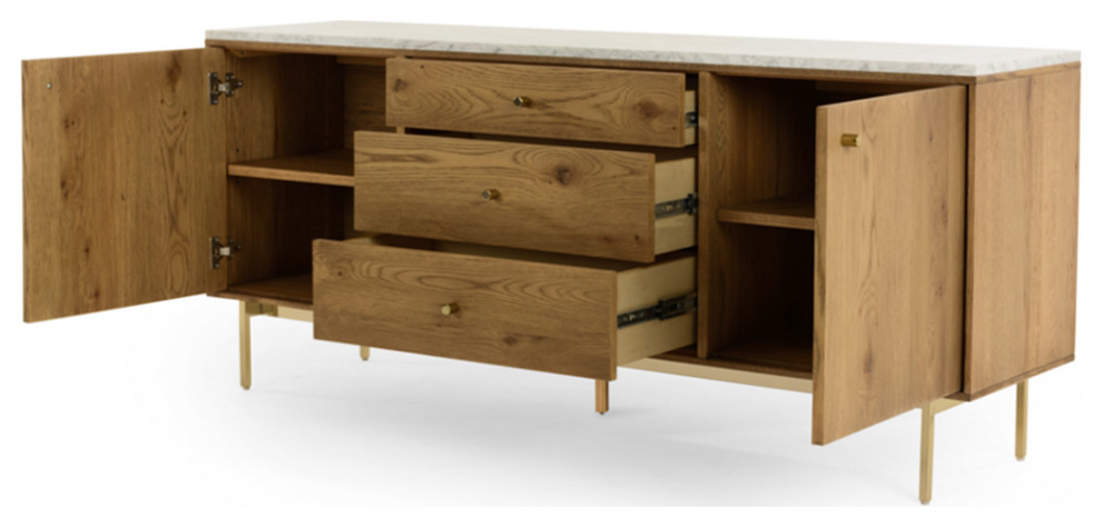 Merino Media Console   Midcentury   Entertainment Centers And Tv Stands   by Marco Polo Imports  Houzz