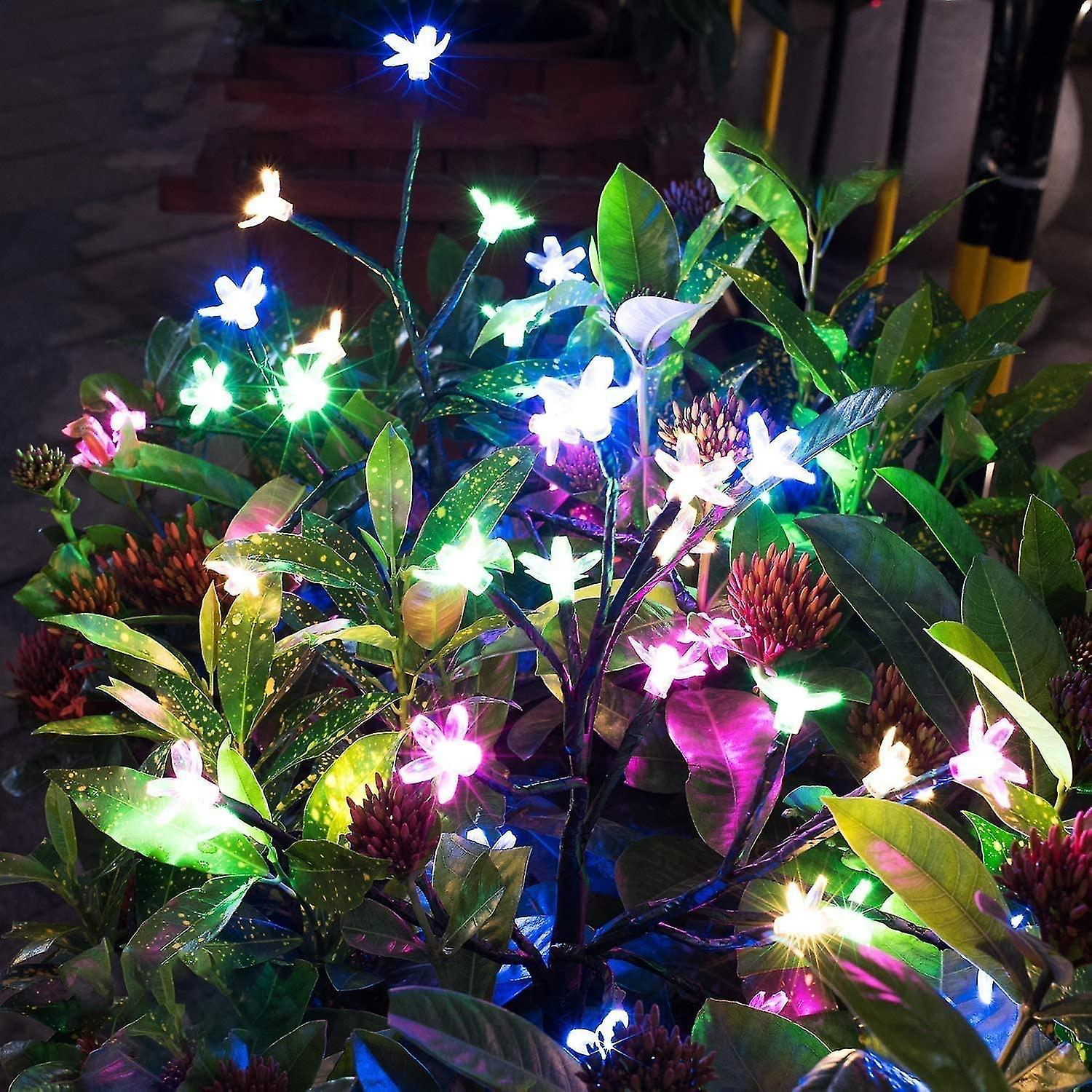 Outdoor Solar Garden Decoration Lights， 2 Pieces Of Beautiful Led Solar-powered Fairy Tale Land