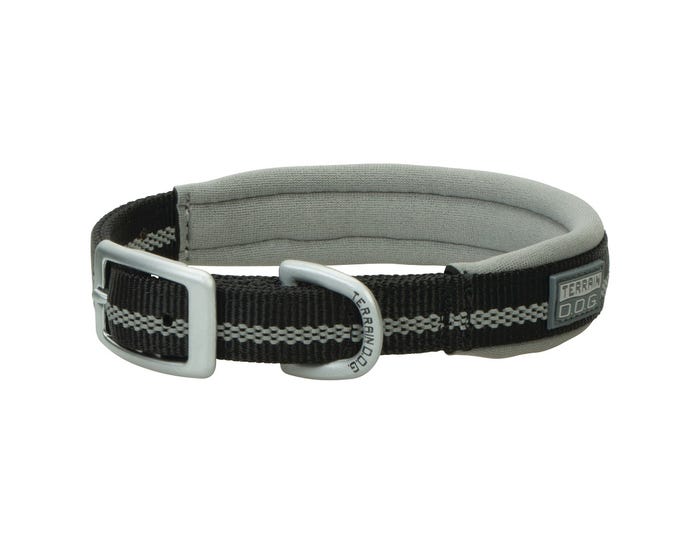 Terrain D.O.G. Reflective Neoprene Lined Collar， Black， 3/4