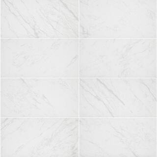 Florida Tile Home Collection Brilliance White Rectified 12 in. x 24 in. Porcelain Floor and Wall Tile (13.3 sq. ft.  case) CHDEBRL1012X24R