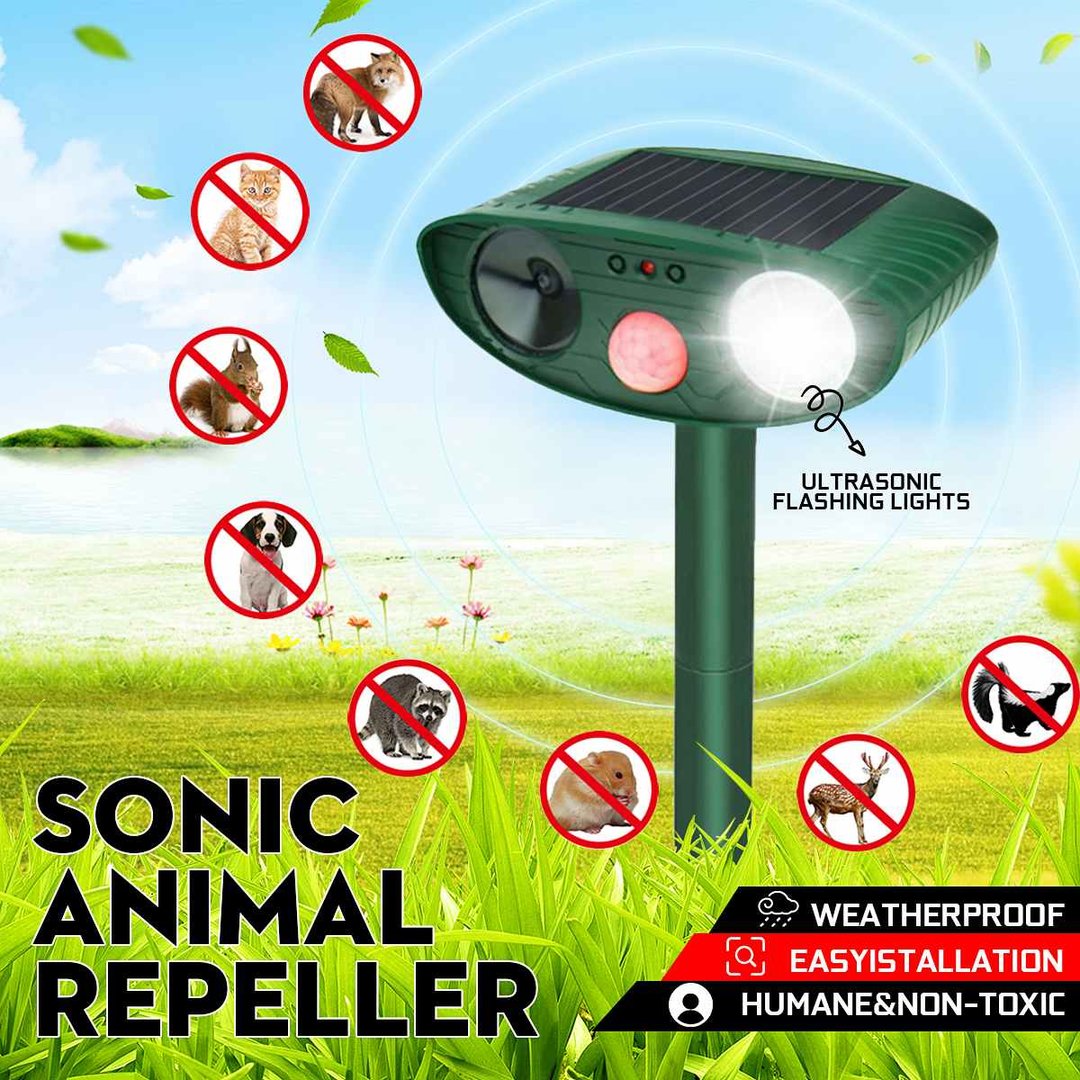 Ultrasonic Skunks Repeller Solar Powered