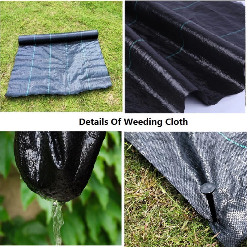 Kuluzego 1-3m Wide Ground Cover Membrane Weed Control Fabric Landscape Garden Heavy Duty