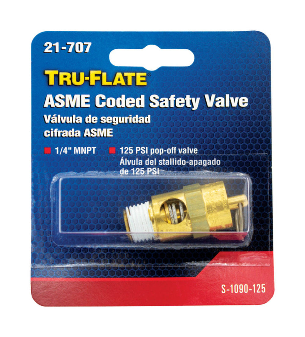 MALE SAFETY VALVE 125PSI