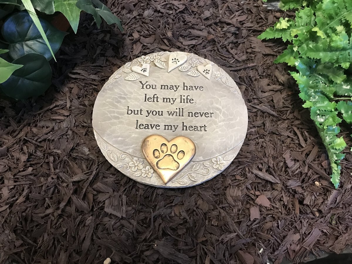 Carson Industries You Will Never Leave My Heart Garden Stone