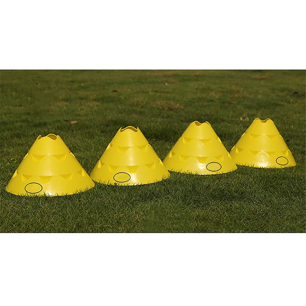 Sport Training Exercise Soccer Football Field Cones Agility Marker Sign Obstacle Disc(yellow)