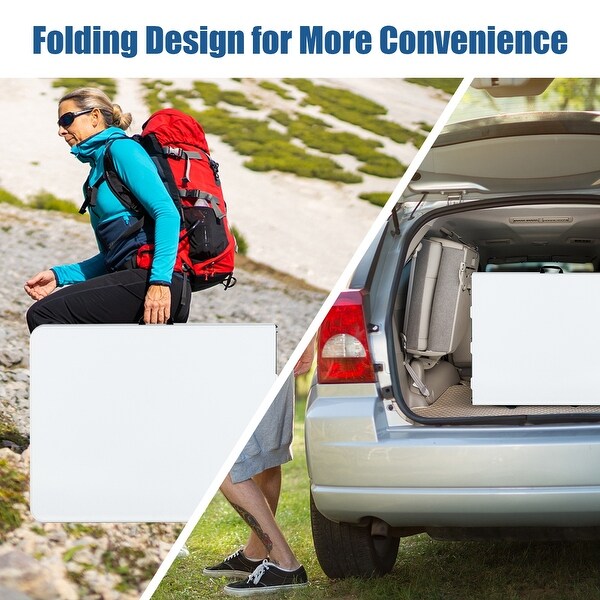 6 FT Portable Folding Camping Table with Carrying Handle for Picnic