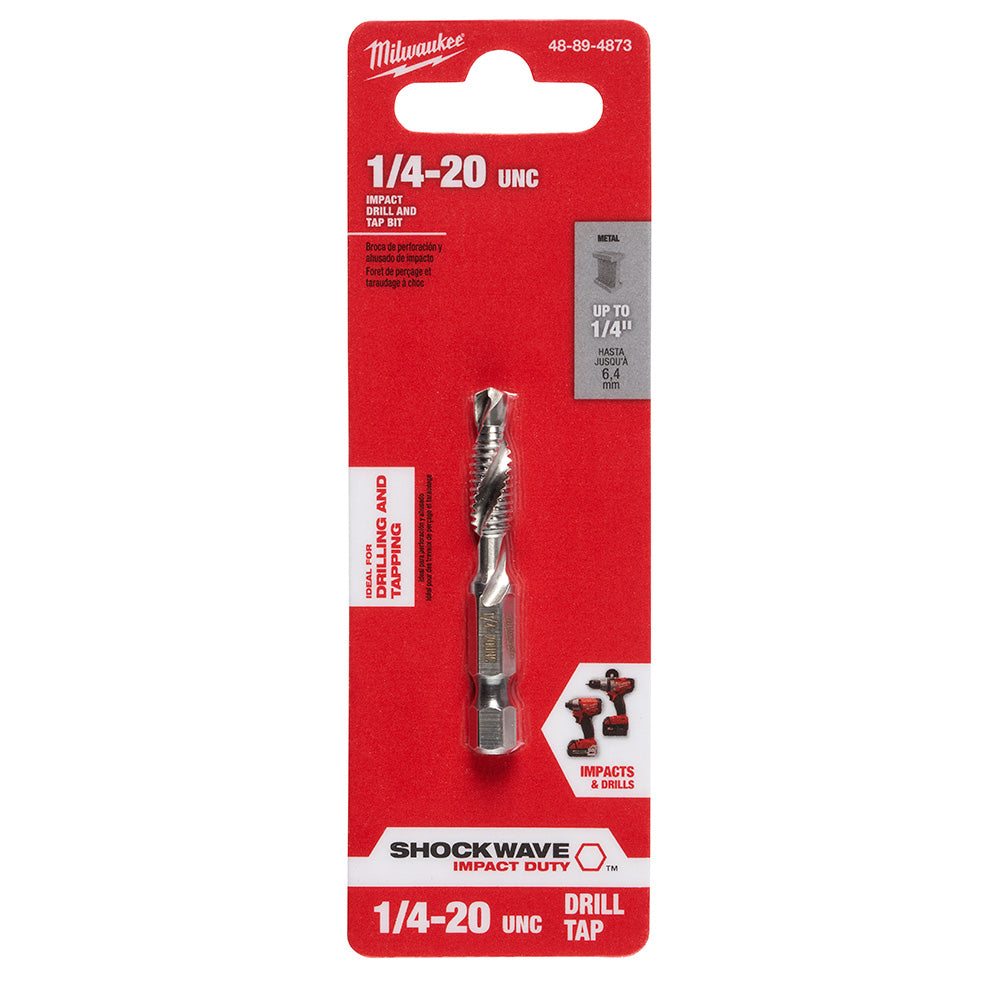 Milwaukee 48-89-4873 SHOCKWAVE 1/4 INC -20 SAE IMPACT DRILL Tap