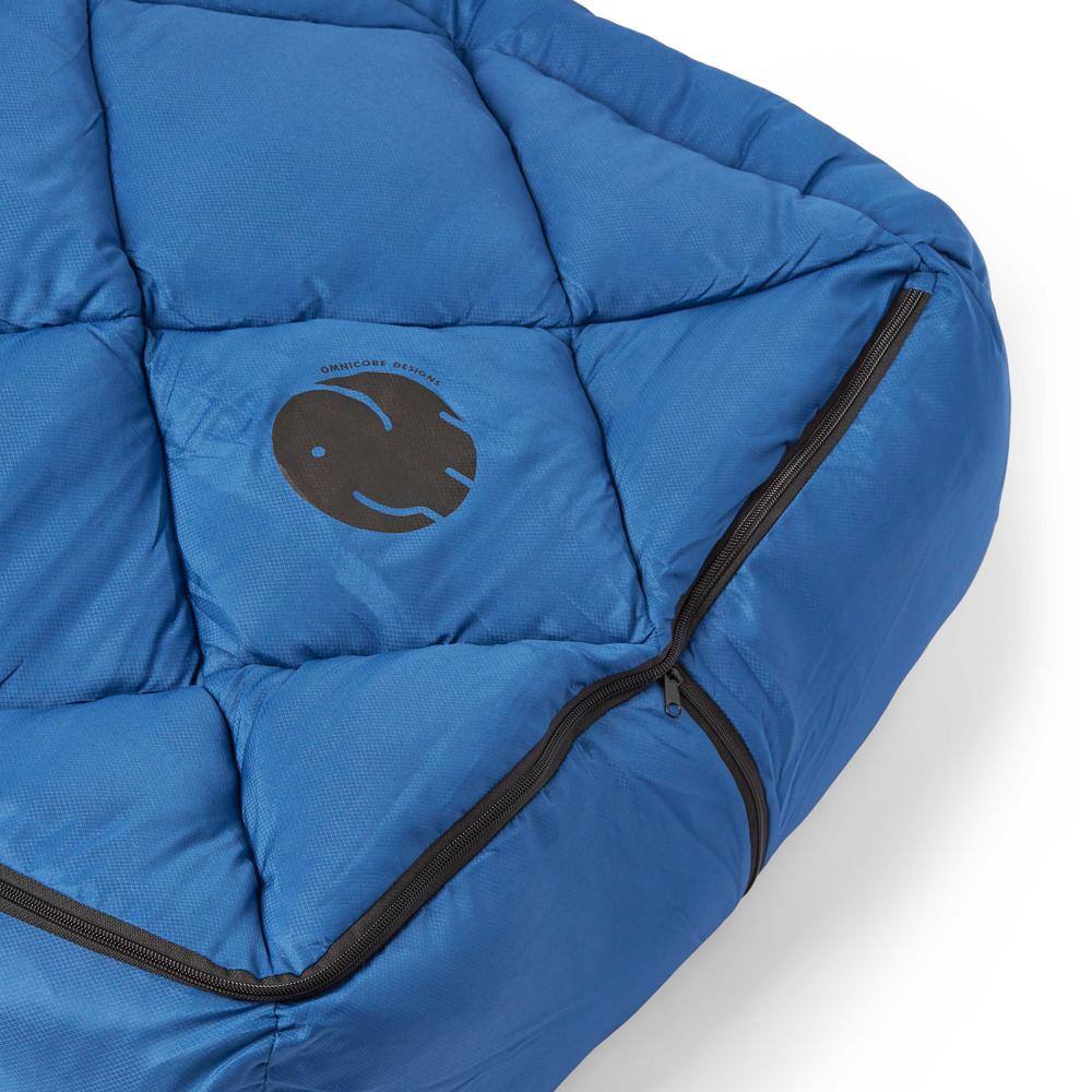 OmniCore Designs Pet Sleeping Bag with Zippered Cover and Insulation for IndoorOutdoor Use as Pet Beds or Pet Mats (SMBlue) 850008244162