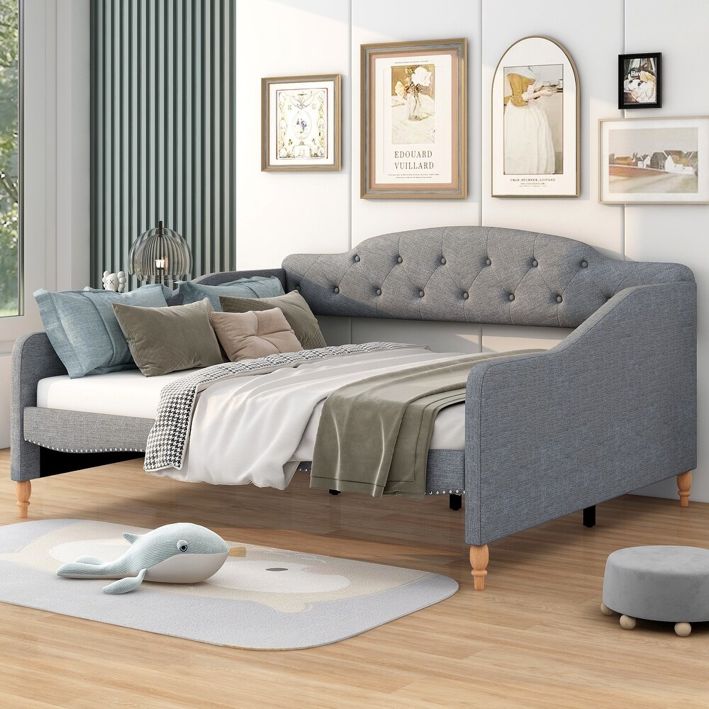 Daybed with Button Tufted Backrest