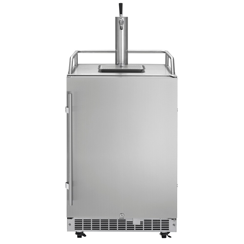 Danby Silhouette Professional 5.5 Cu. Ft. Outdoor Rated Keg Cooler in Stainless Steel