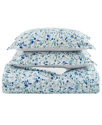 Poppy and Fritz Oliva Duvet Cover Set， Full Queen