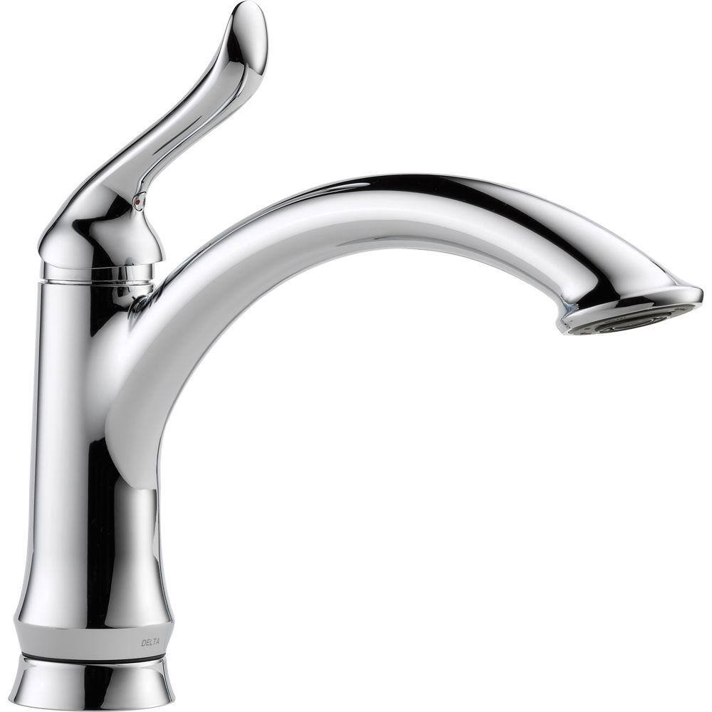 Delta Linden Single-Handle Standard Kitchen Faucet in Chrome 1353-DST