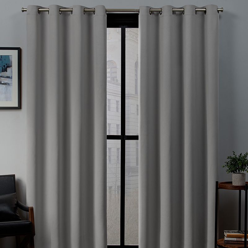 Exclusive Home 2-pack Sateen Twill Woven Blackout Window Curtains