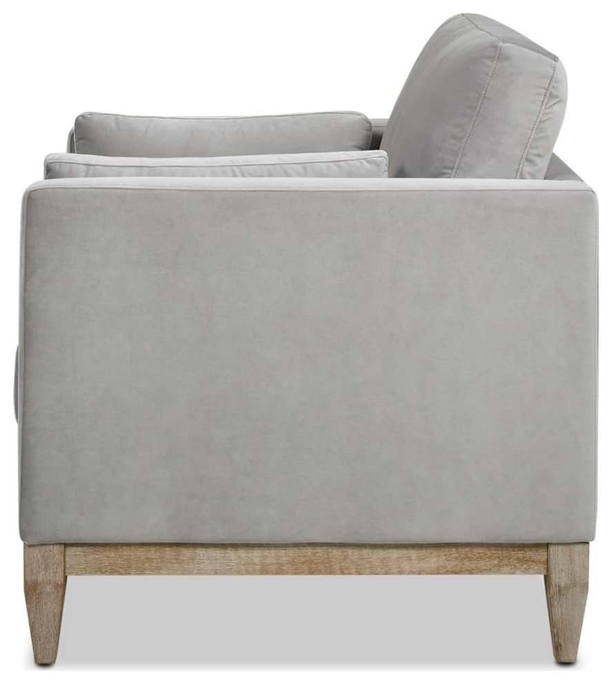 Modern Accent Chair  Removable/Reversible Cushioned Velvet Seat   Modern   Armchairs And Accent Chairs   by Decor Love  Houzz