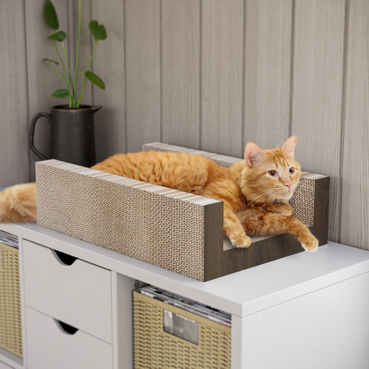 Way Basics Eco zBoard UBed Cat Scratcher