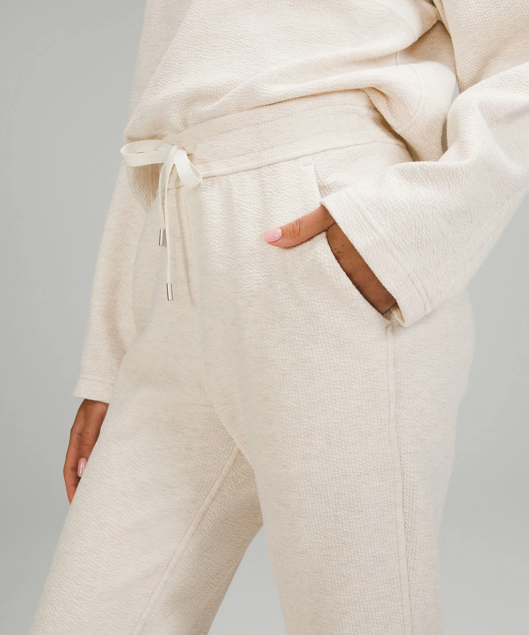 Ribbed High-Rise Jogger 7/8 Length