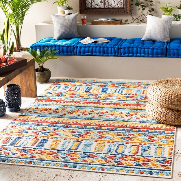 Mark amp Day Ross Rectangle Woven Indoor And Outdoor Area Rugs Aqua