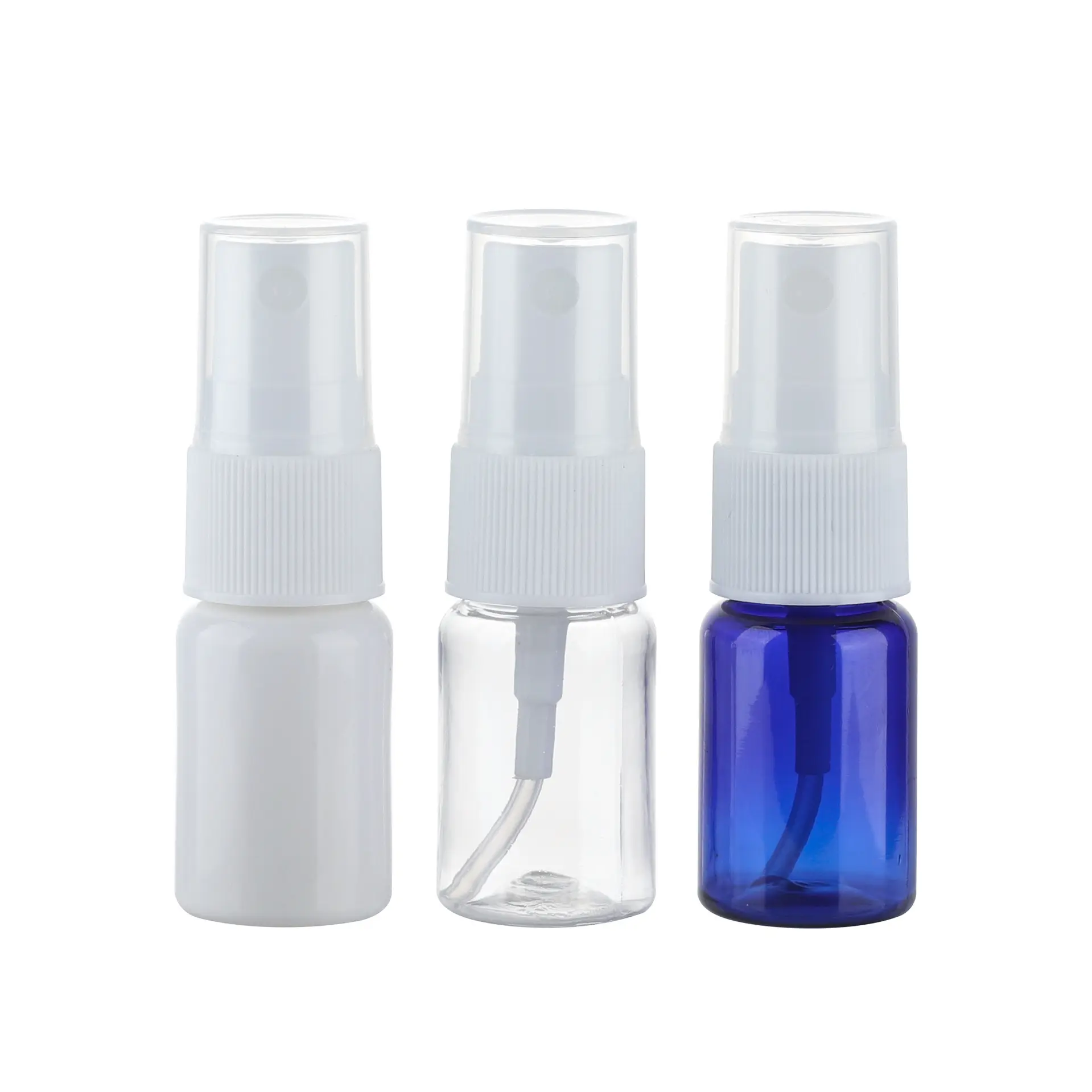 5ml 10ml 15ml Small Transparent Cosmetics Mist PET Sprayer Bottle Clear Plastic Bottles With Pump