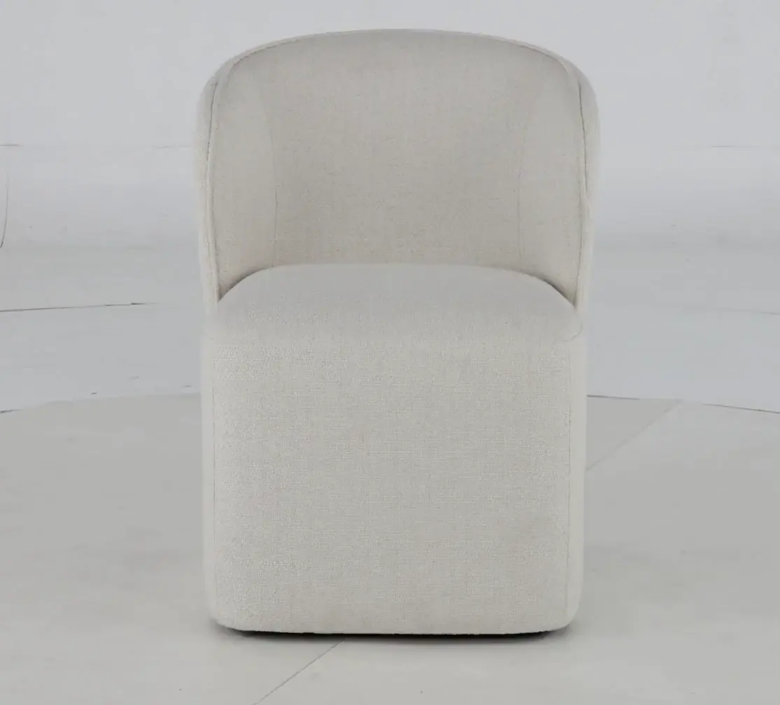 Dinara White Upholstered Dining Chair