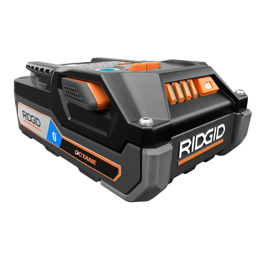 RIDGID 18V OCTANE Bluetooth 3.0 Ah Batteries (2-Pack) and Charger Kit with Tool Bag AC806