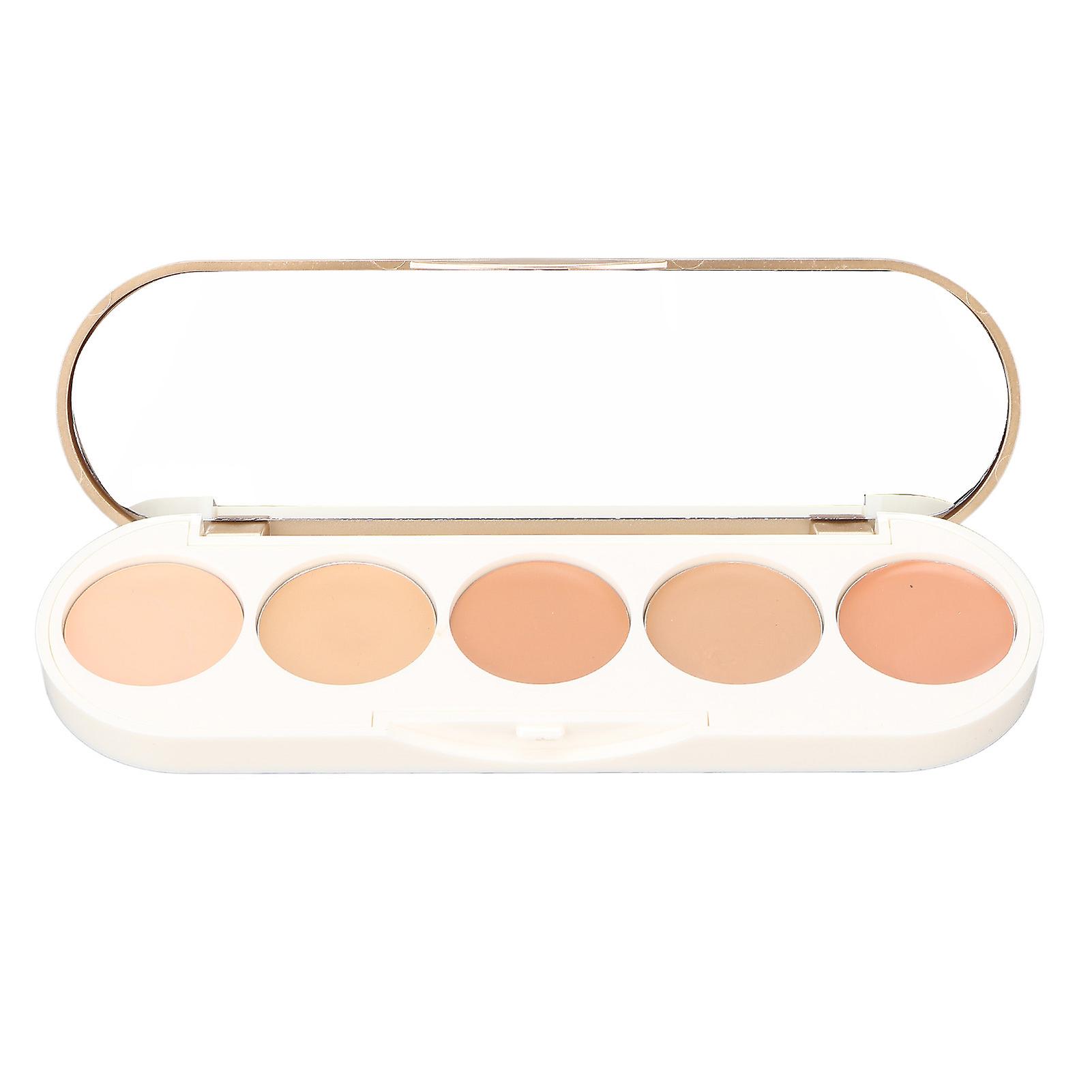 Concealer Palette Portable Multipurpose High Covering Power Lightweight Long Lasting Waterproof 5 Color Concealer