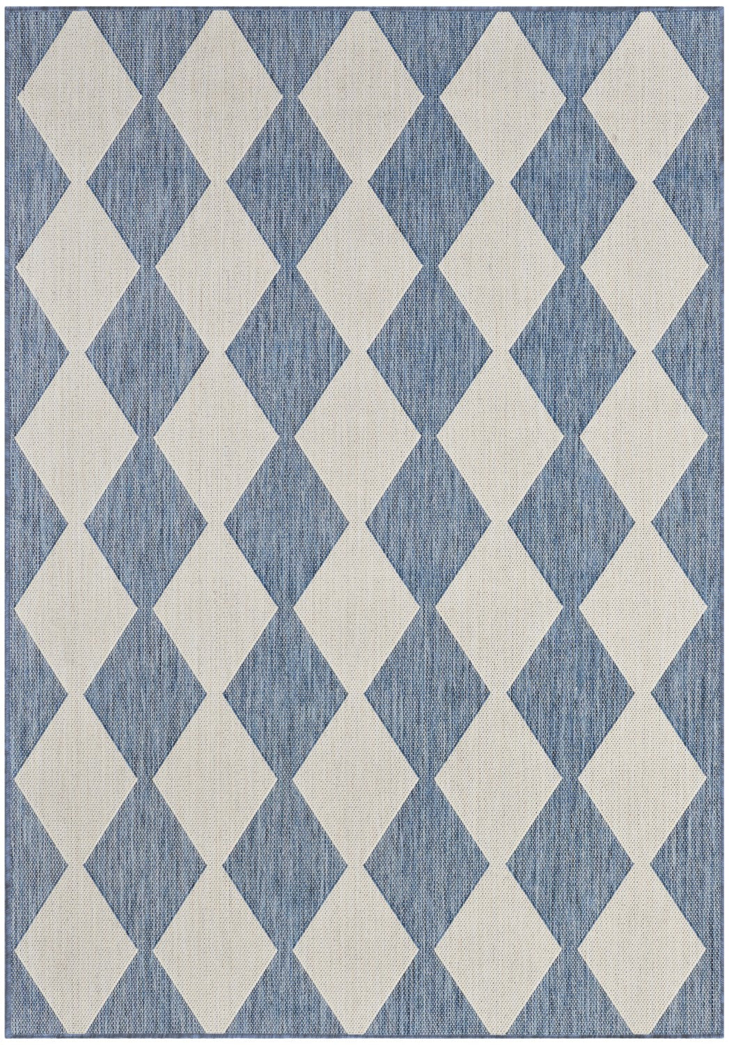 Positano Indoor/Outdoor Navy Blue Geometric Rug