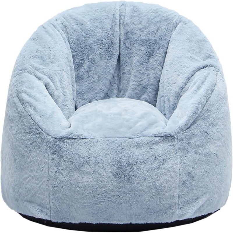 Large Bean Bag Chair 37in Soft Faux Fur