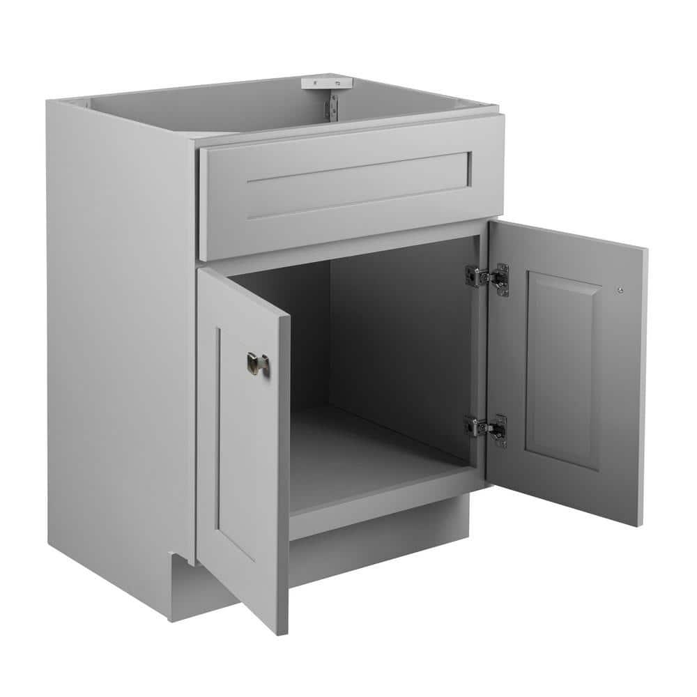 Design House Brookings Plywood 24 in W x 18 in D 2Door Shaker Style Bath Vanity Cabinet Only in Gray