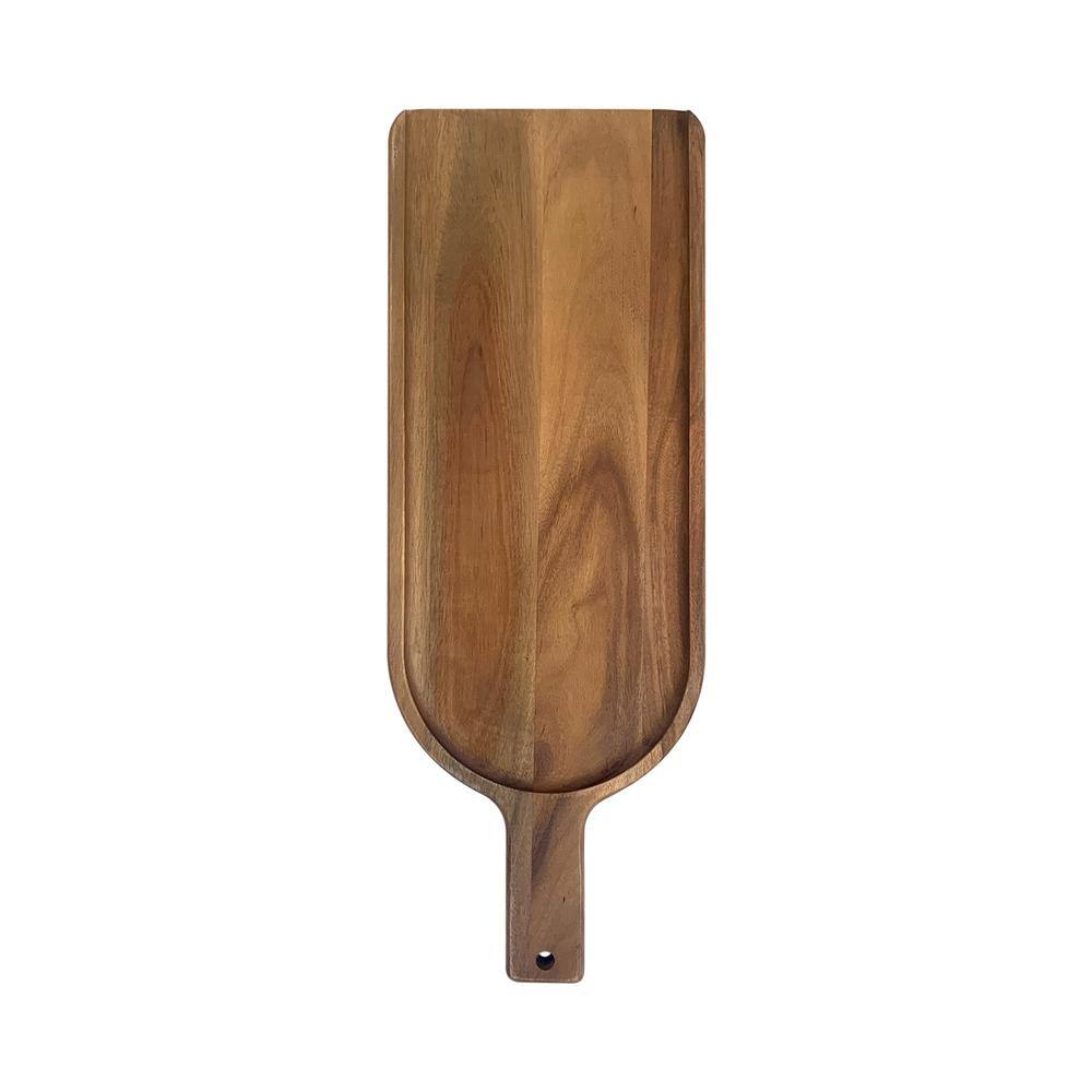 Ironwood Shovel Shaped Brown Charcuterie Serving Board with Handle 19 in. Acacia Wood 28361