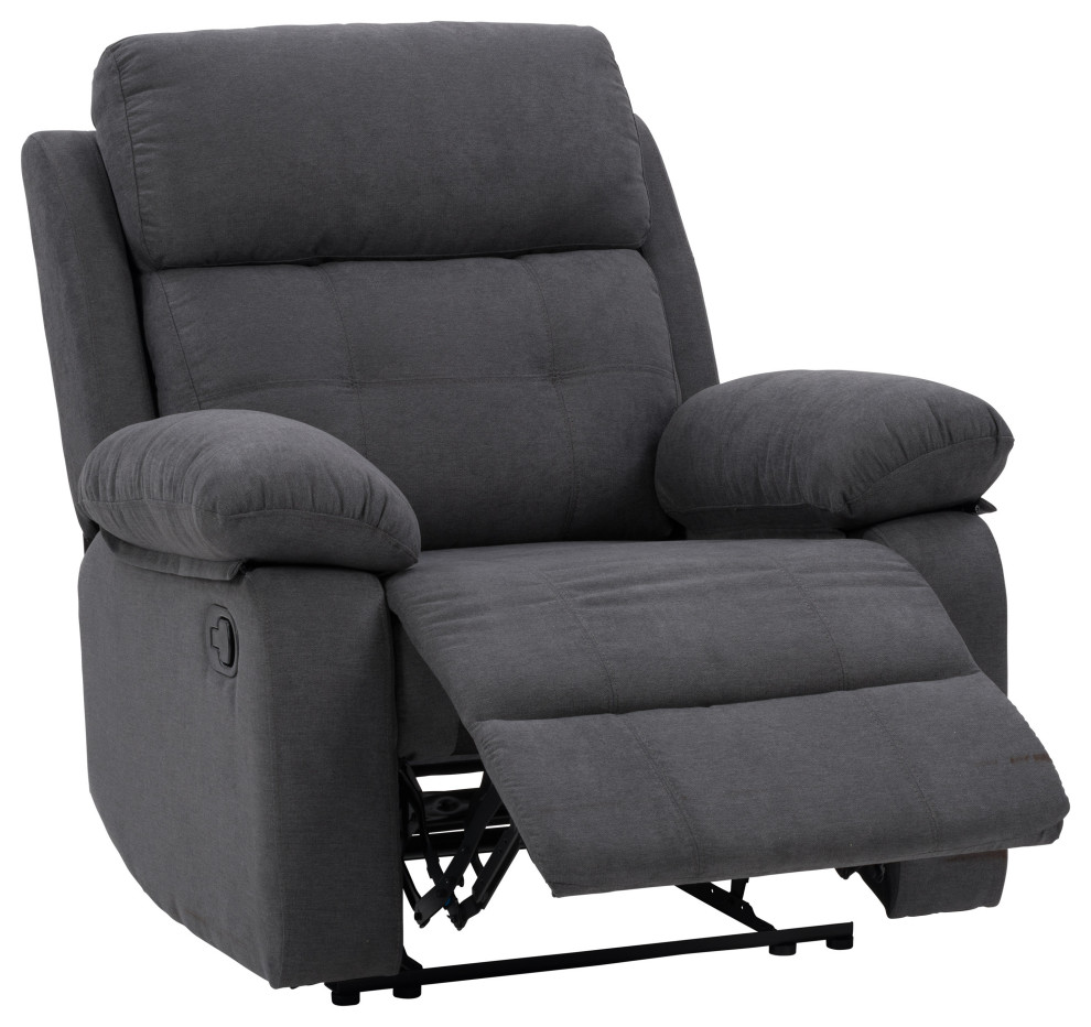 CorLiving Oren Manual Recliner   Contemporary   Recliner Chairs   by CorLiving Distribution LLC  Houzz