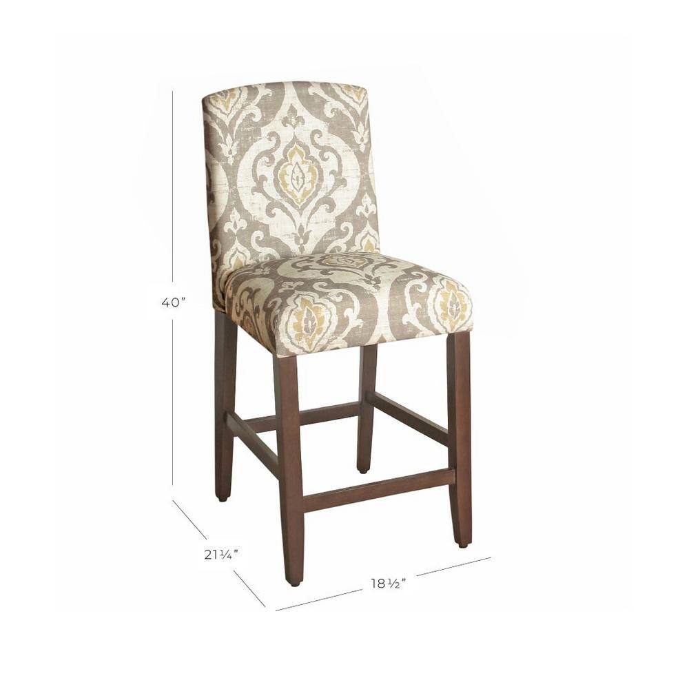 Homepop Suri Curvedless 24 in. Multi Bar Stool K7576.24-A793