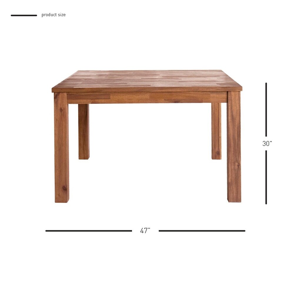 Tiburon Square Natural Wood Dining Table