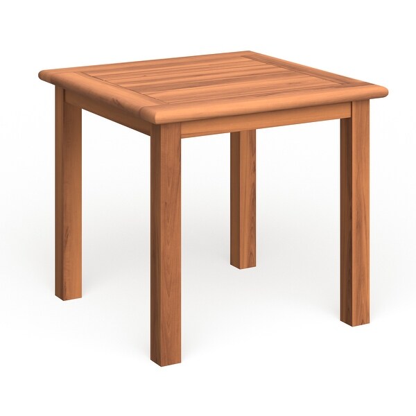 Courtyard Casual Natural Teak Heritage Outdoor Teak Side Table