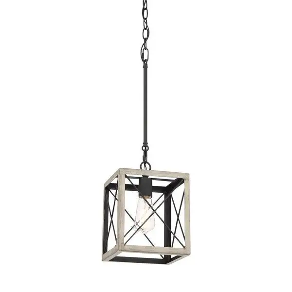 Acroma 1 Light 8In Linear Modern Farmhouse Rectangle Chandelier-UL Certified - N/A Shopping - The Best Deals on Chandeliers