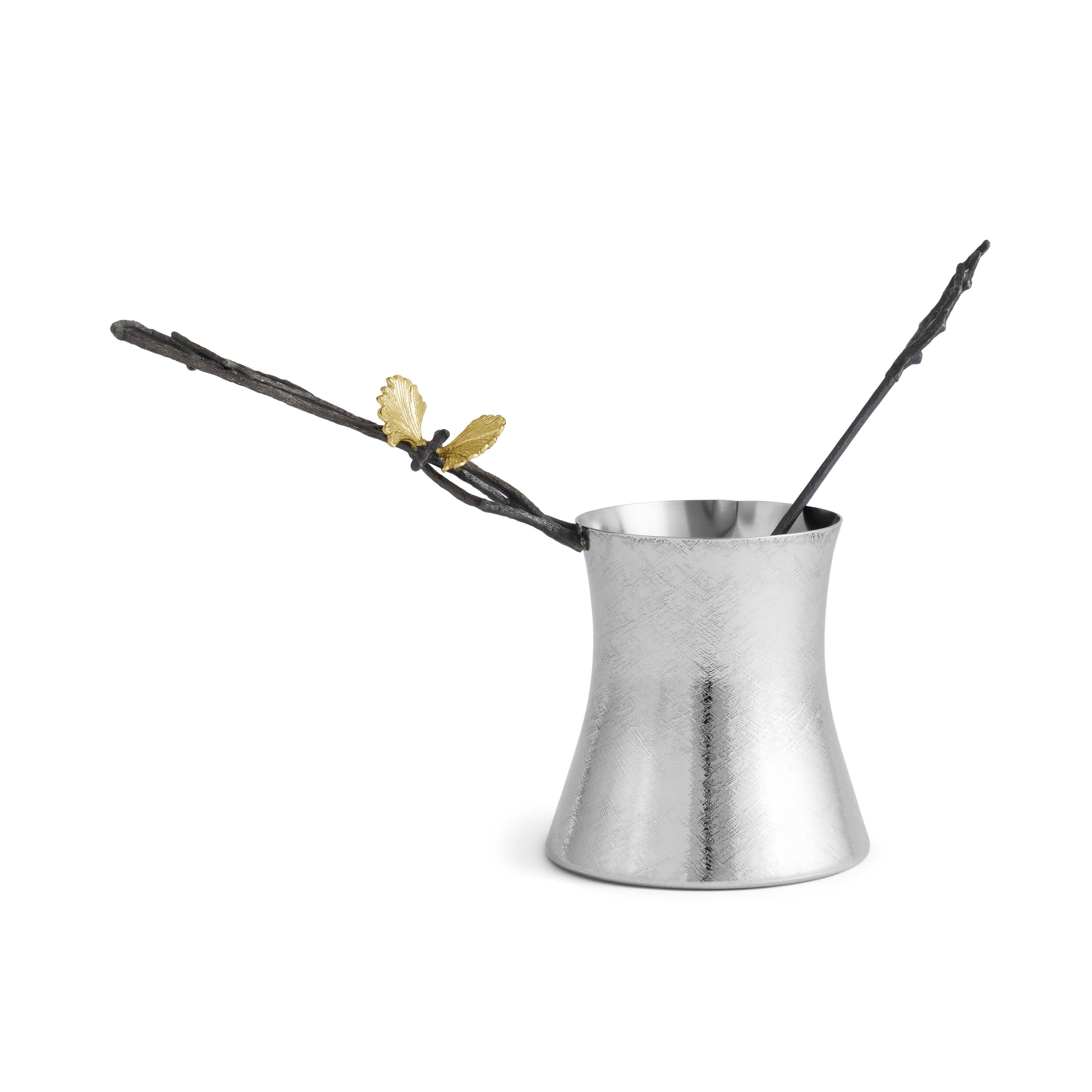 Butterfly Ginkgo Coffee Pot with Spoon