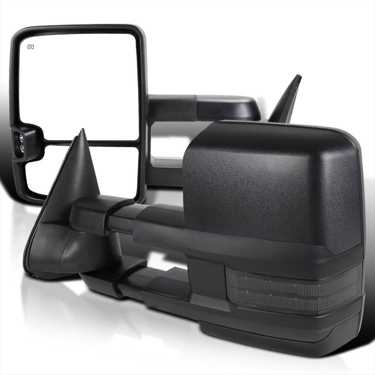 Spec-D Tuning Led Smoke Signal Power + Heated Towing Side Mirrors Compatible with GMC C/K 1988-1998， 92-99 Yukon Suburban