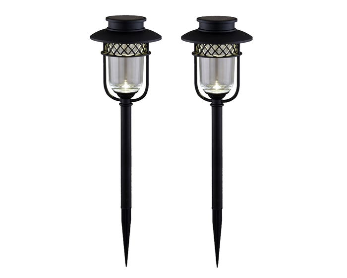 Black Stainless Steel Landscape， Path  Garden Light - 2 pk GL1101