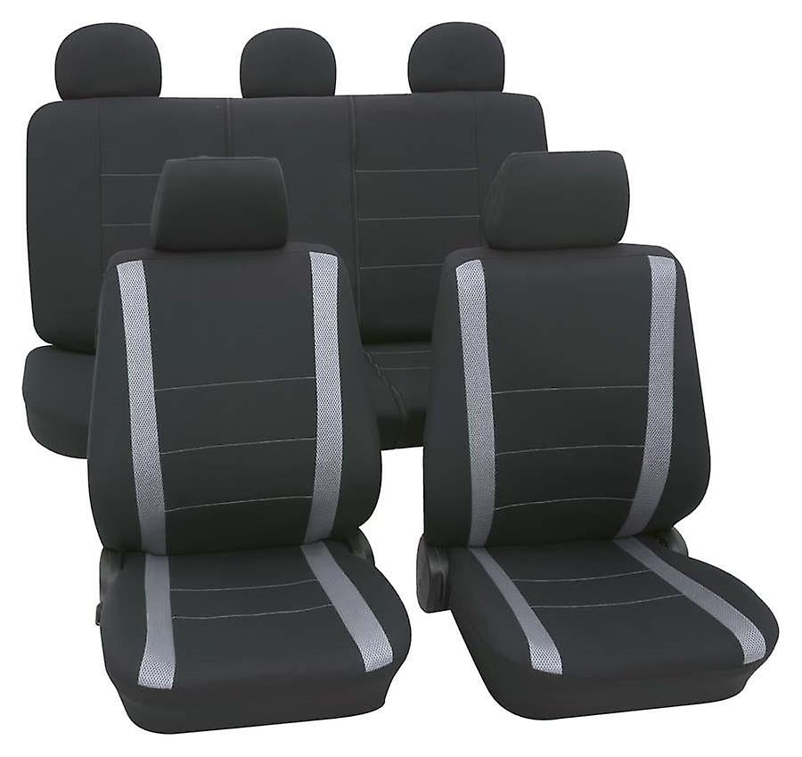 Grey andamp; Black Washable Seat Covers For Subaru Legacy 2003-2018